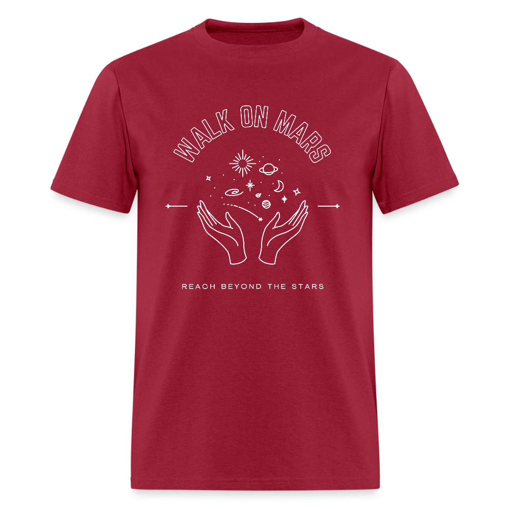 "Reach Beyond the Stars" T-Shirt - dark red