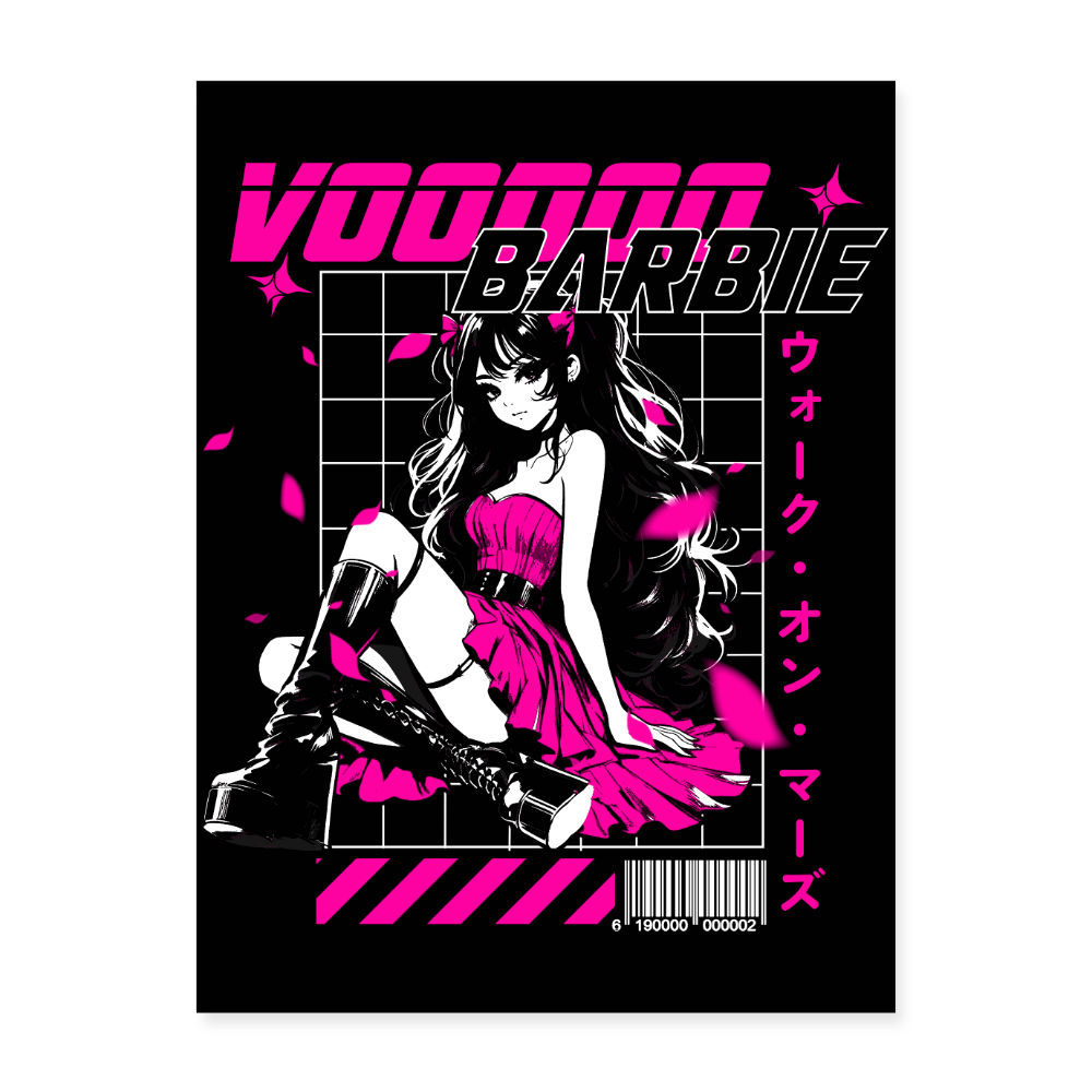 'Voodoo Barbie' Poster (18x24) - white