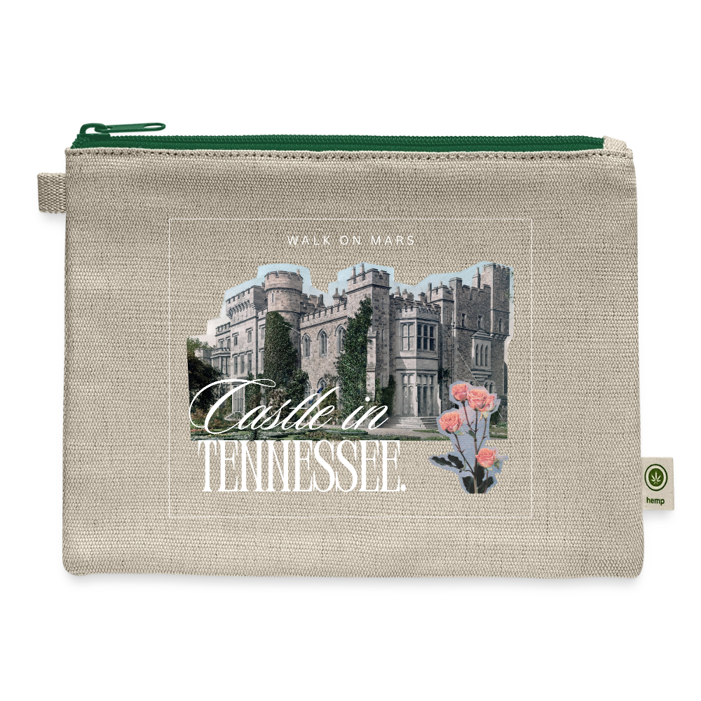 Castle in Tennessee Carry All Pouch - natural/green