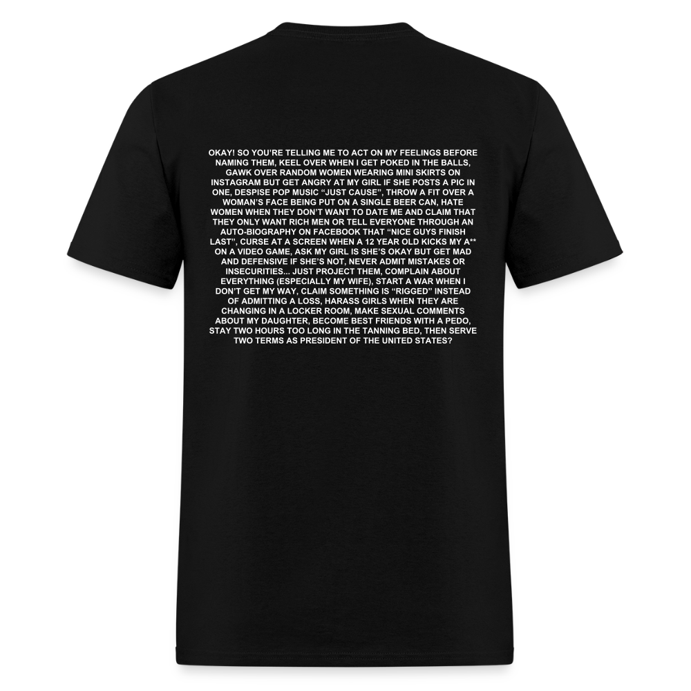 "BE A MAN!" T-Shirt - black