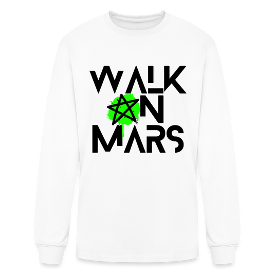 Inverted Logo Long Sleeve T-Shirt - white